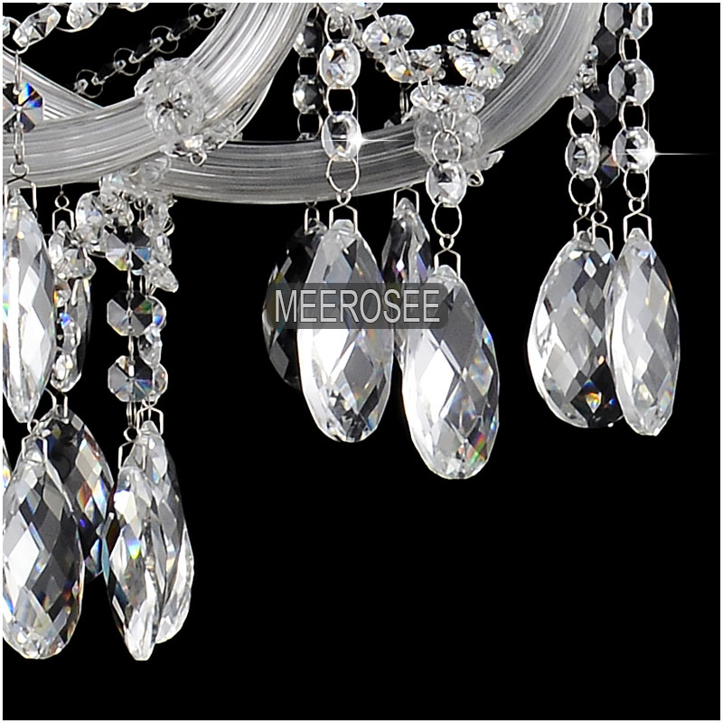 classic crystal chandelier light fixture clear white crystal lamp pendant for el, restaurant, lobby, foyer md8233