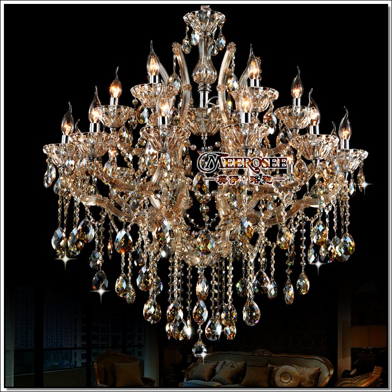 k9 crystal home lighting el chandelier antique cognac large crystal chandelier lighting fixture chrystal luster 18 lamps