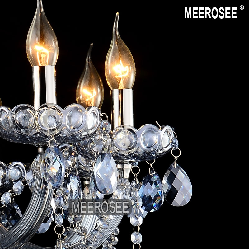maria theresa chandelier light blue crystal lighting fixtures glass chandelir for bedroom candle large pendentes 12 lamps