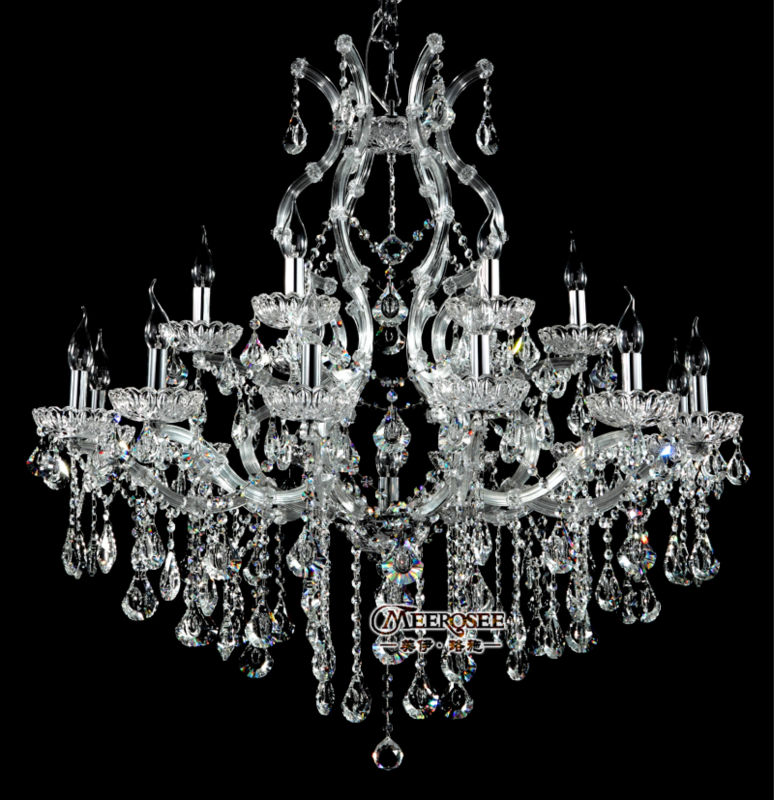 massive el clear white crystal chandelier pendelleuchte maria theresa suspension lamp in stock fast guarantee