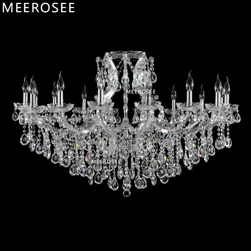 transparent large crystal chandeliers deckenleuchten fixture el maria theresa crystal pendelleuchte light for lobby, foyer