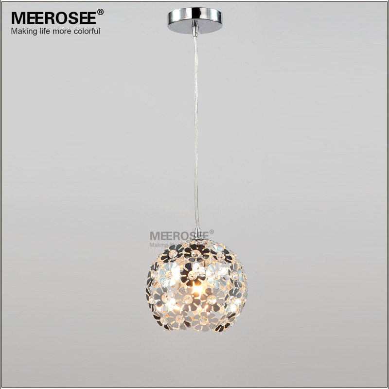 silver color flower crystal chandelier light fixtue aluminum dining crystal light for aisle, porch, hallway,bedroom md88035