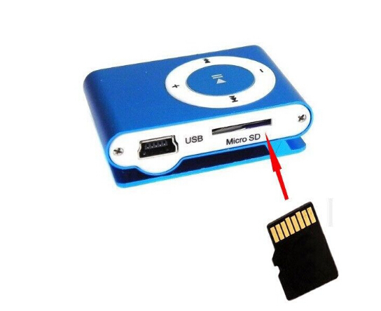 mp3 music media player mini clip mp3 player with micro tf/sd card slot with cable/usb retail 1pcs/lot zm01123