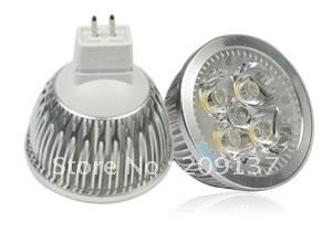 12vac/dc mr16 12w 4x3w led light bulb lamp led spotlight downlight energy saving warm/cool/pure white