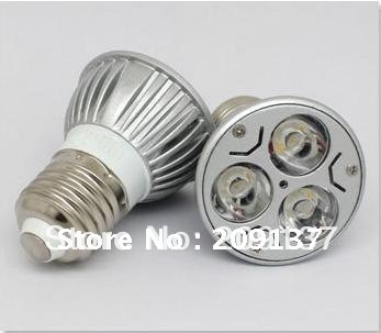 9w dimmable e27 warm white/cool white led spotlight 85-265v led light bulb lamp spot light,
