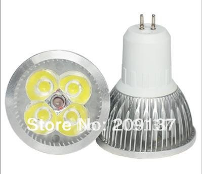 high power gu5.3 4x3w 12w 110v-240v dimmable led light lamp bulb warm white/cool white