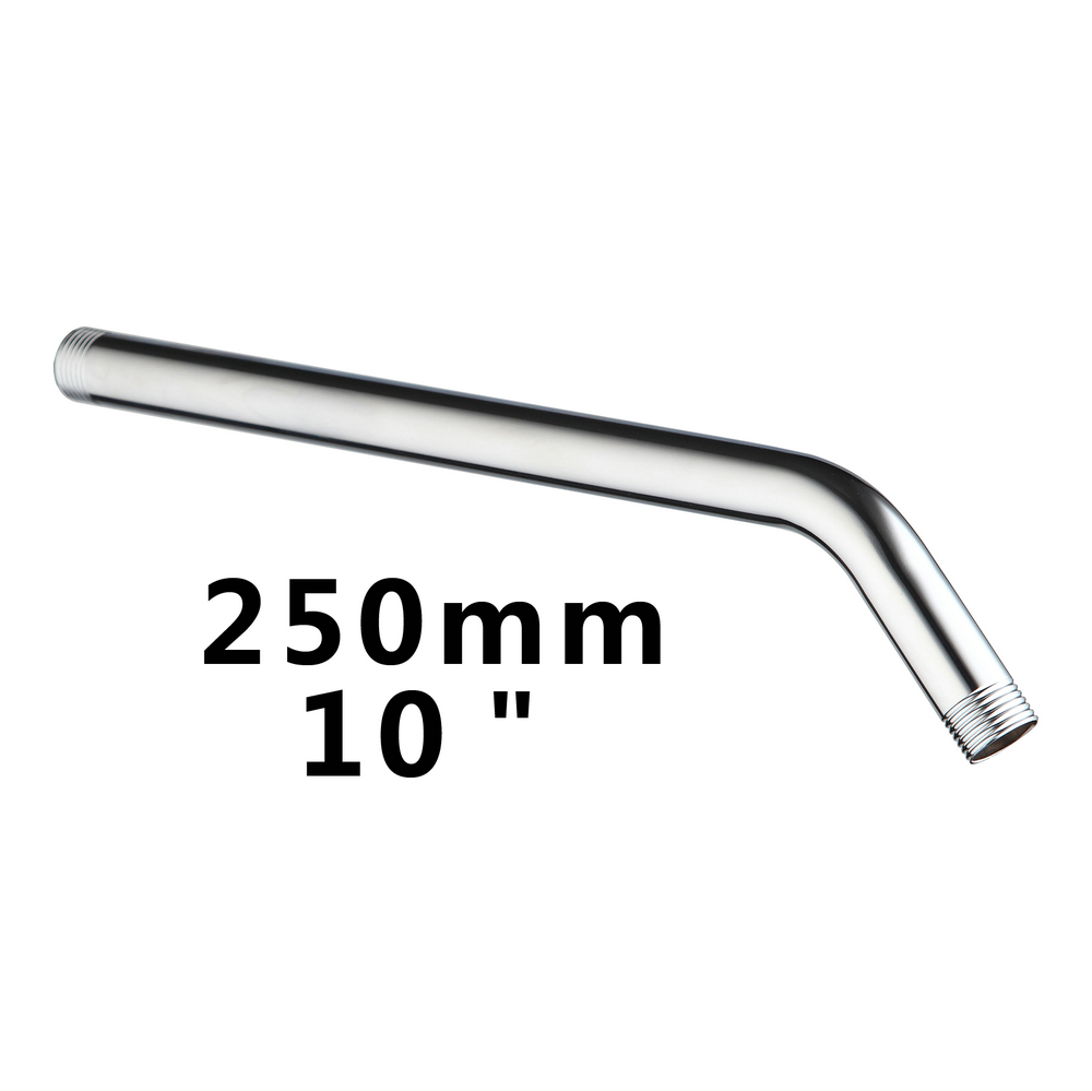 e-pak hello stainless steel chrome tubo de chuveiro rain shower extension pipe 5621-25 shower arm for shower head wall mount
