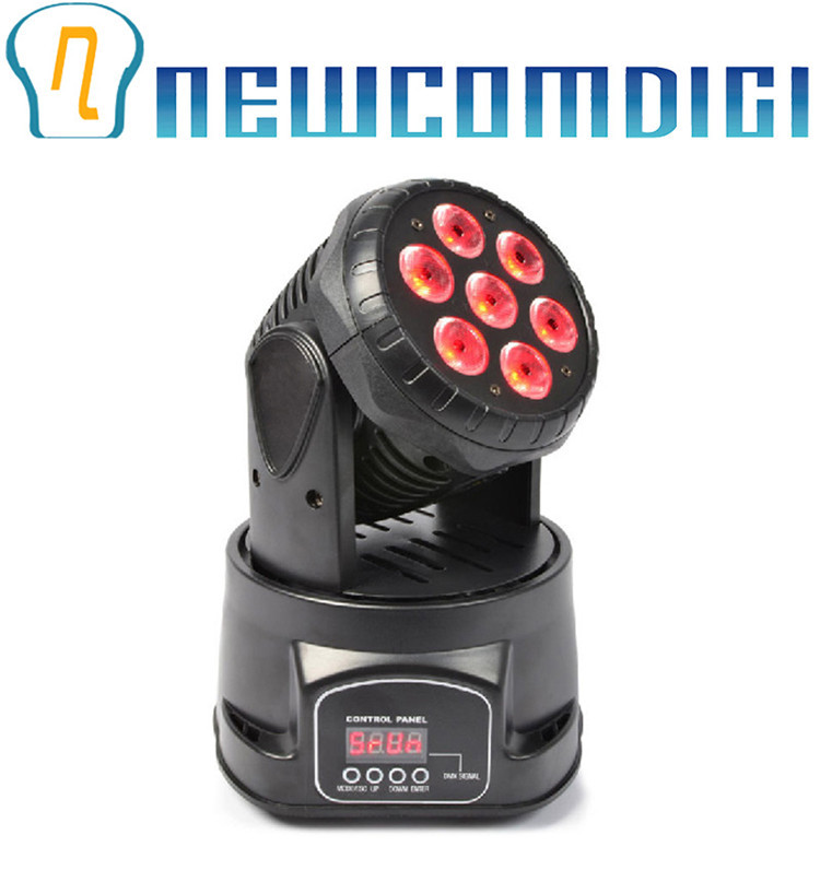 eyourlife new coming 7x10w rgbw 4in1 led mini moving head lighr club dj stage lighting by dmx-512 controller