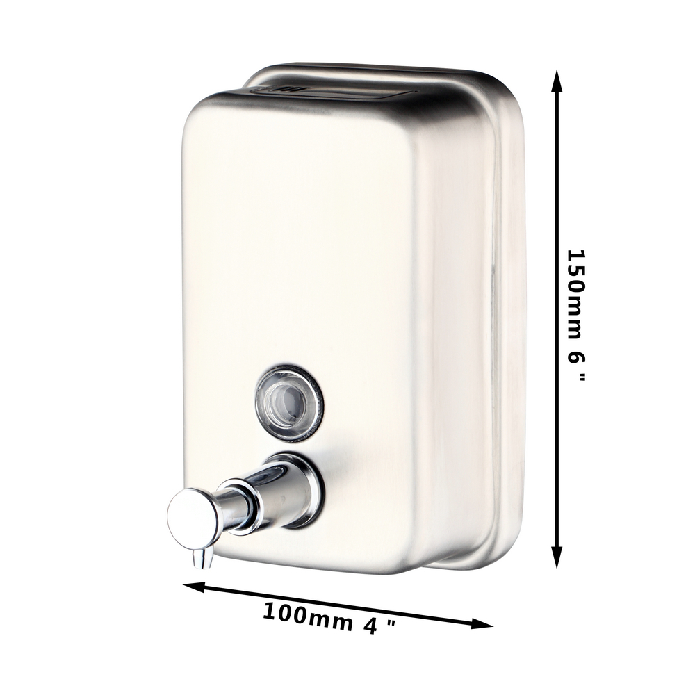 hello 5730/1 new stainless steel hand liquid soap dispenser bathroom kitchen soap lotion dispenser wall mounted