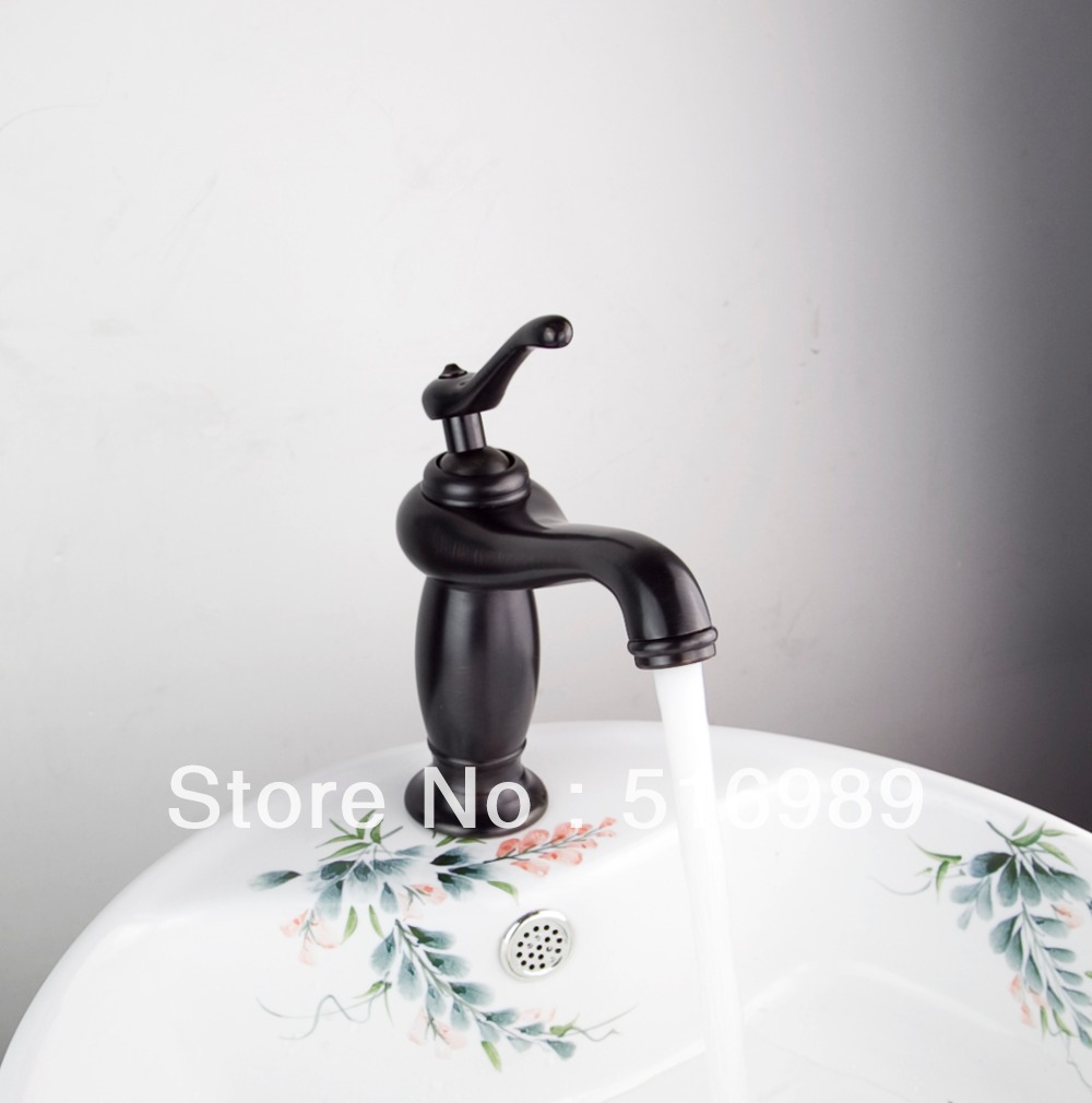 aquafaucet oil rubbed bronze bathroom vessel vanity washroom sink basin tap mixer tree687 - Click Image to Close