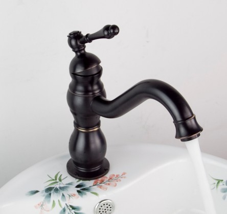 one handle oil rubbed bronze bathroom basin sink faucet vanity mixer taps l-762