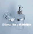 aluminum and tempered glass bathroom gjreoig784 wall mounted chrome finish bathroom soap dispenser liquid soap dish holder
