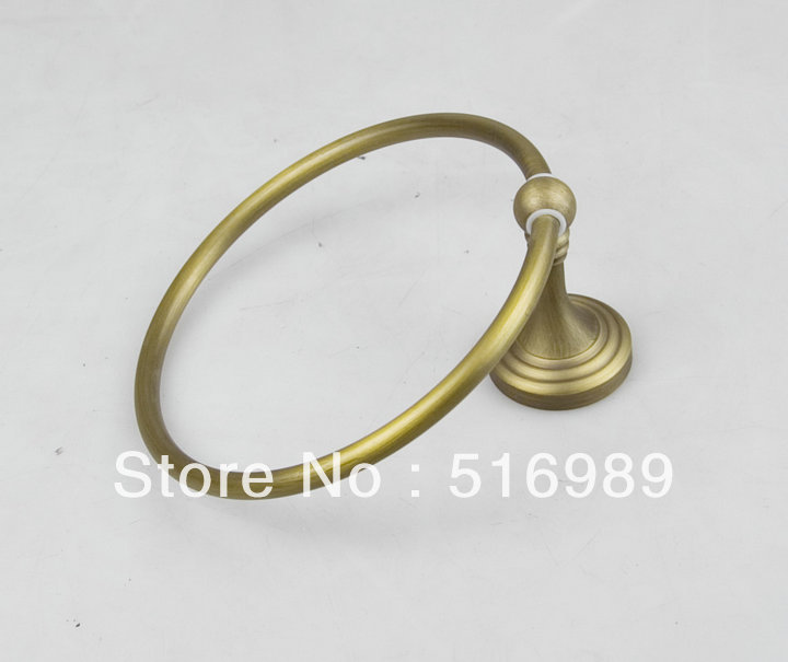 antique brass finish wall mounted bathroom roll holder a-307 - Click Image to Close