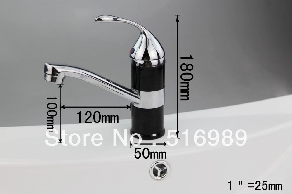 bathroom chrome deck mount single handle wash basin new bathroom tap kitchen basin mixer tap colorful painting faucet gk-12 - Click Image to Close