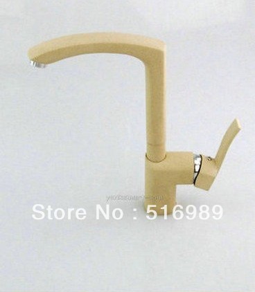 new brand spray painting kitchen sink brass deck mount single handle mixer tap swivel faucet nb-1321