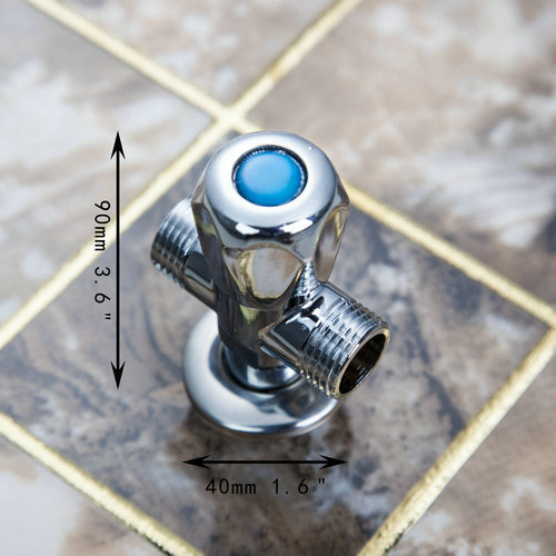 e-pak hello angle valve bathroom kitchen shower chrome brass two spout accessory 1/2*1/2 square 6205 angle valves