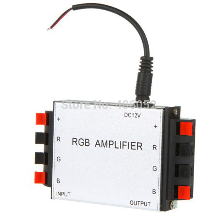 10pcs/lot 3channels dc12v 12a 144w led rgb amplifier controller for led strip