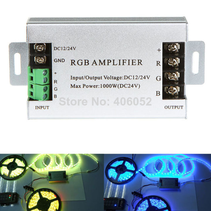 aluminum dc12v 360w rgb amplifier controller for rgb 3528/5050 led strip light - Click Image to Close