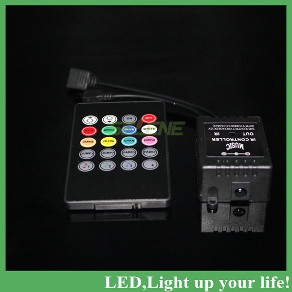 led music ir controller 12v 6a 20 keys ir remote controllers for 3528 5050 rgb led strip lights mini controller