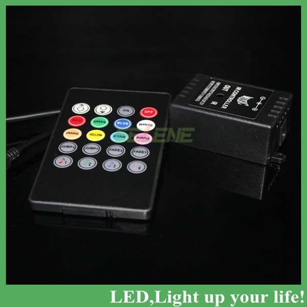 led music ir controller 12v 6a 20 keys ir remote controllers for 3528 5050 rgb led strip lights mini controller