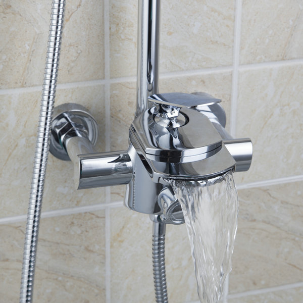 bathroom led a grade abs plastic shower head with led handle shower wall mount bathroom shower faucets 50131