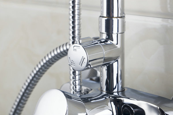 handle shower and mixer 8" a grade abs plastic shower head chrome bathroom shower faucet shower set ds-53028