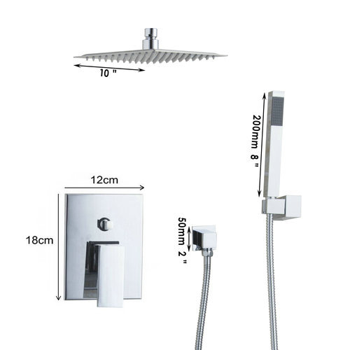 hello ceilling shower set torneira bathroom 57708a valve 8" ultrathin square rainfall handheld shower head set tap mixer faucet