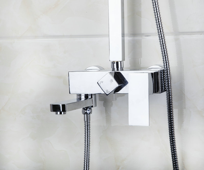 hello new chrome brass water pressure boosting bathroom rain 8