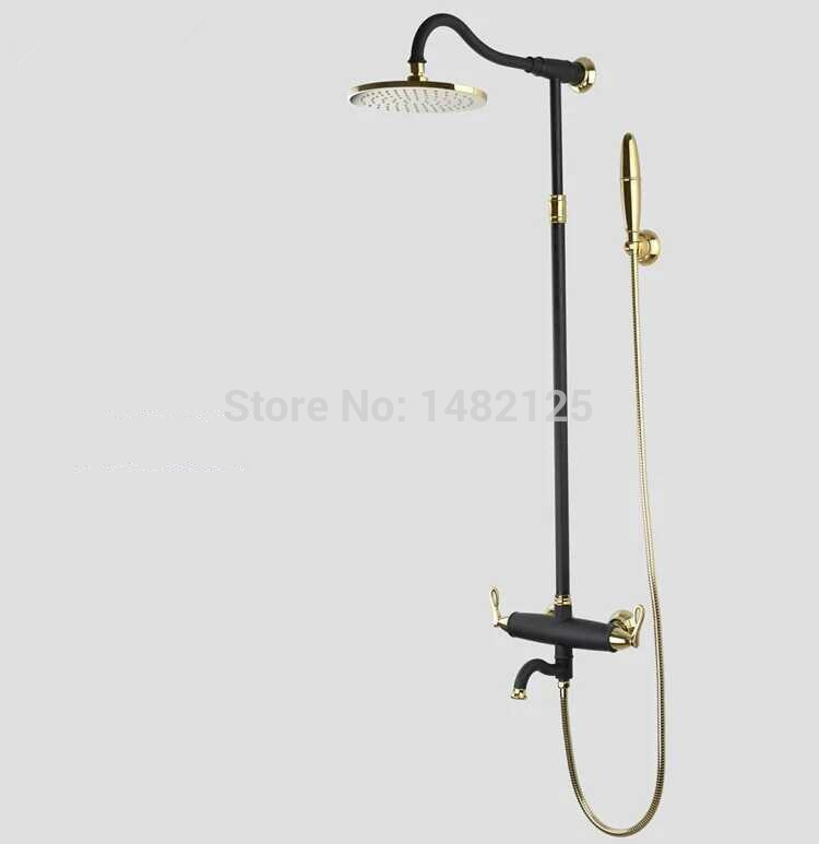 golden luxury bathroom shower set torneira