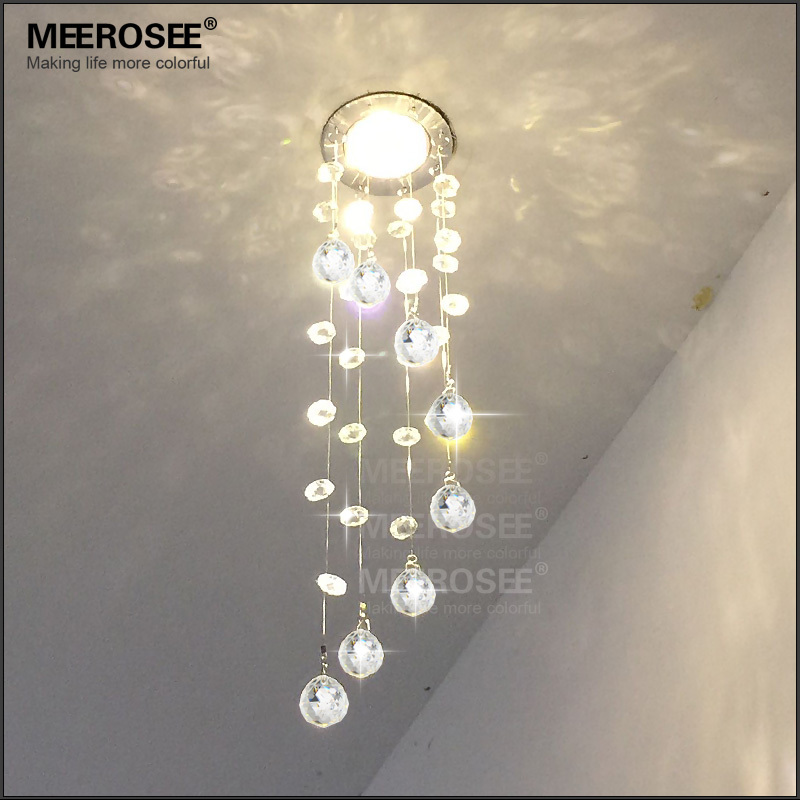 modern crystal chandelier light fixture crystal lamp crystal lustres light fitting for aisle hallway porch staircase