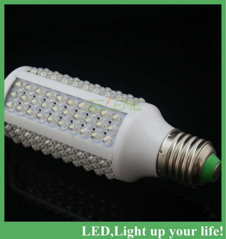 1pc new ultra bright e27 220v-240v 15w 168 led corn light bulb lamp 360 degree worldwide