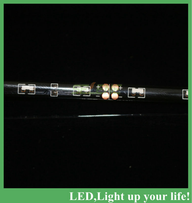 100m/lot led strip light led lighting christmas lights smd335 black board 60leds/m waterproof ip65 dc12v