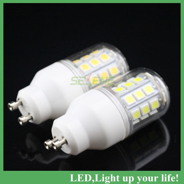 2pcs/lot gu10 smd 5050 warm white/white 220v 5050 smd gu10 5w led lamp 5050 smd gu10 30 led corn bulb light , drop