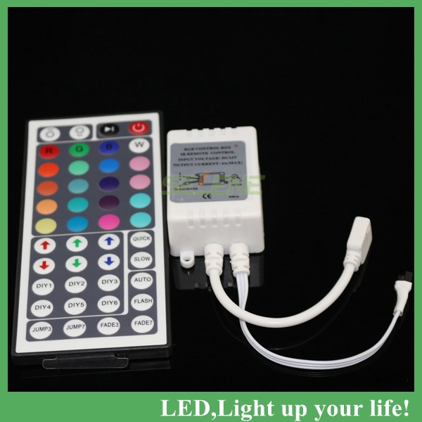 5m rgb led strip 5050 smd 60led/m flexible waterproof + 44key remote + 5a power supply for home decoration