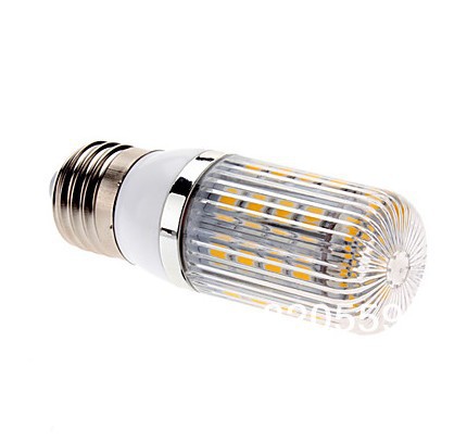 6pcs/lot e27 e14 7w 36 5050 smd led corn lamp bulb natural white / warm white outdoor light new with cover ac85-265v