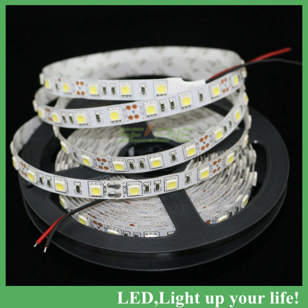 led strip 5050 smd 12v flexible light 60led/m,5m 300led,non-waterproof ,white,white warm,blue,green,red,yellow