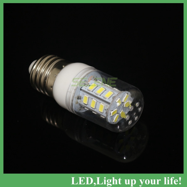 5pcs new whole 9w e27 smd 5730 led corn bulb lamp, 220v 24 leds,warm white /white,waterproof,drop