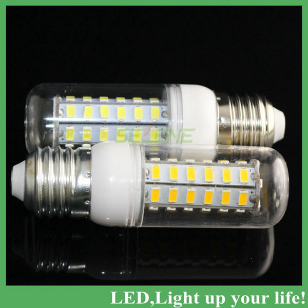 ultra-bright 10pcs/lot e27 smd5730 ac220v-240v led corn bulb lamp light e27 15w 48led 5730 5730smd led lighting