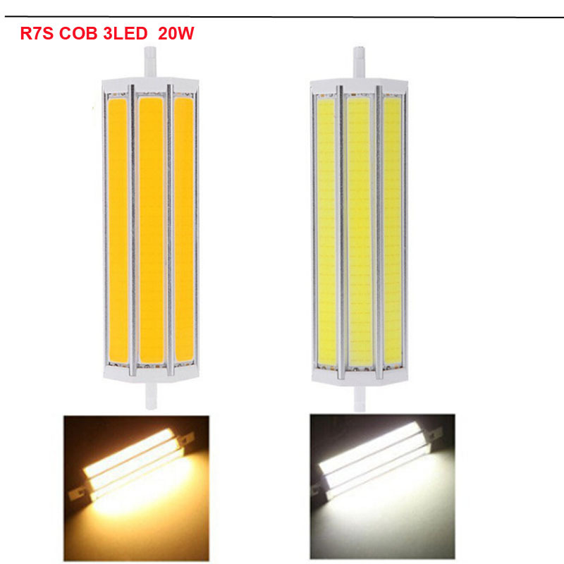10w 15w 20w r7s high power ac85-265v led light aluminum body perfect replace halogen lamp 1pcs/lot zm01164