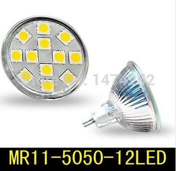 1pc 12v 3w mr11 12 smd 5050 led pure white warm white energy saving spotlight bulb spot lights lamp led lamp