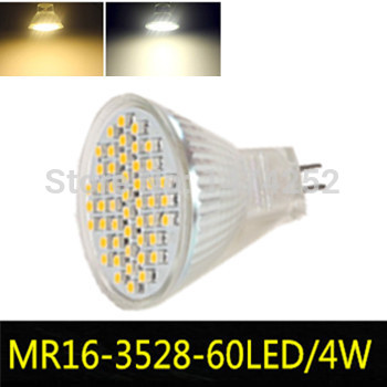 4w mr16 60 smd 3528 led home office spot down light bulb lamp white ultra bright zm00476