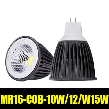 bright mr16 cob led lamp 6w 9w 12w 15w dc 12v spotlight energy saving lights 1pcs/lot zm00209