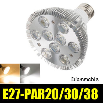 e27 led spot light dimmable par20 6wpar30 14w 18w par38 24w 30w 36w led bulb light source 85-265v high power downlight zm01037