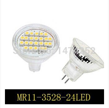 energy saving led spotlight led mr11 gu4 600lm 24leds 3528smd led lights lamp white /warm white light 12v zm00520/zm00521