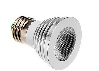 led lamp 5w e27 rgb 16 colors led lights bulb lamps spotlight 85-245v + ir remote control 1pcs/lot zm00850