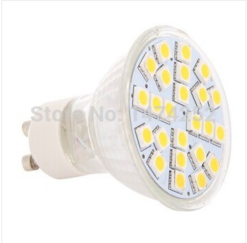 led lamp 5w gu10 smd 5050 220v 24leds spot light warm white/cool white zm00372