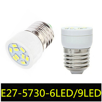 led lamps e27 5730 led spot lights 3w 6led 5w 9led 220v white / warm white corn lights zm00504