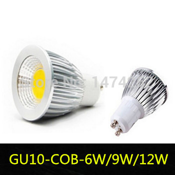 led lamps energy saving lights led spotlight gu10 cob 85-245v 6w 9w 12w led warm white led spotlight zm00610