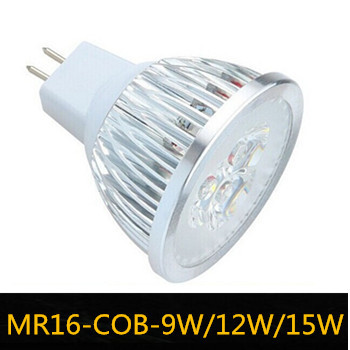 led lamps mr16 cob 3led 3w 4led 12w 5leds 15w 85-245v cool white / warm white spot light bulb zm00630