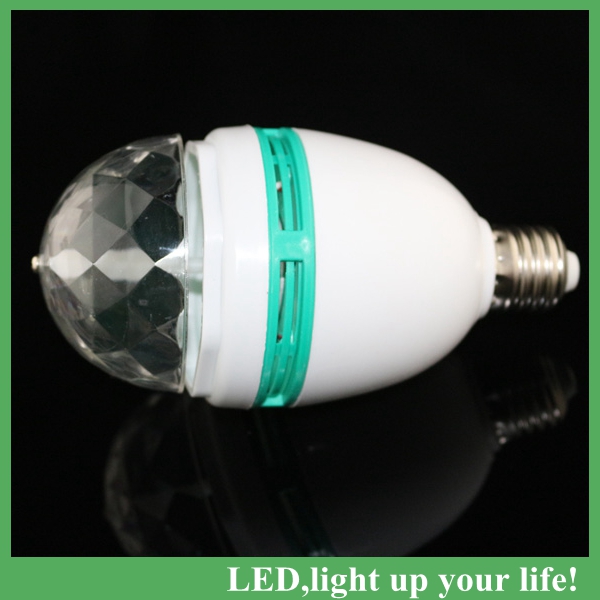 christmas decoration for party whole sound activated led e27 rgb bulb led 3w stage lamp spot bulb 85-265v